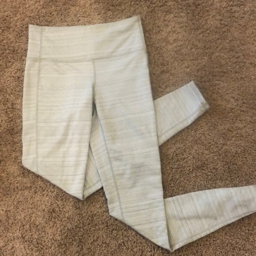 Athlete grey/white textured leggings